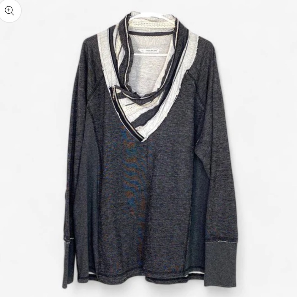 Maurices Women's Gray Bohemian Long Sleeve Sweater